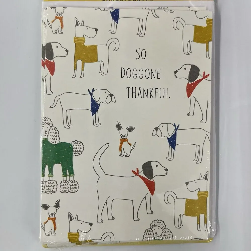 Hallmark Expressions DOGS Thank You Blank Note Cards & Envelopes Set of 12